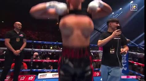 hemsley flash|OnlyFans star Daniella Hemsley flashes crowd celebrating boxing。